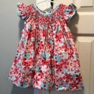 Petit Ami Floral Smocked Toddler Top Tunic